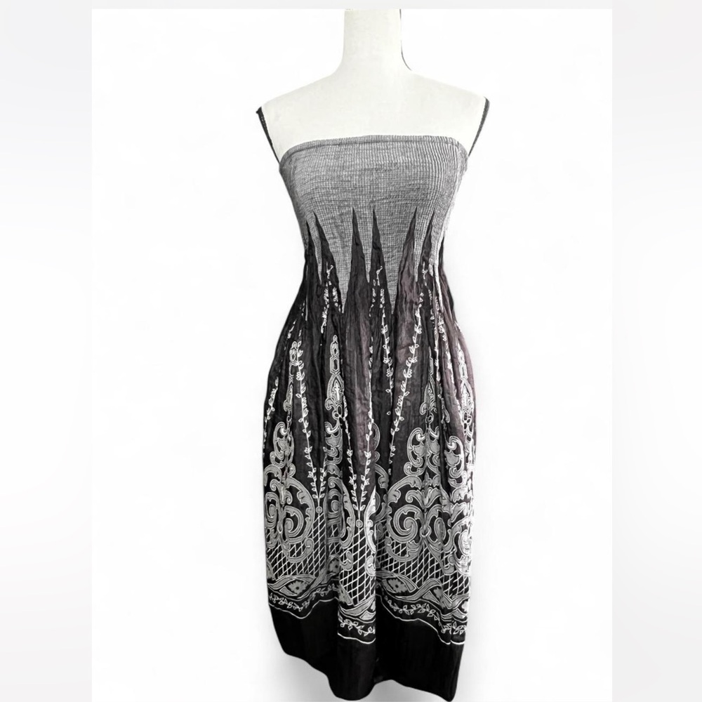 Lapis Monochrome Checkered Fabric